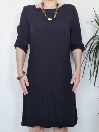 Elegantes Damen Kleid Chicorée Gr. S Schwarz
