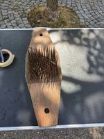 Antik Holzkratzbuerste mit Nadeln gebraucht 