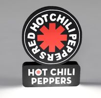 Lightbox lampe led Blanc et RGB HOT CHILI PEPPERS