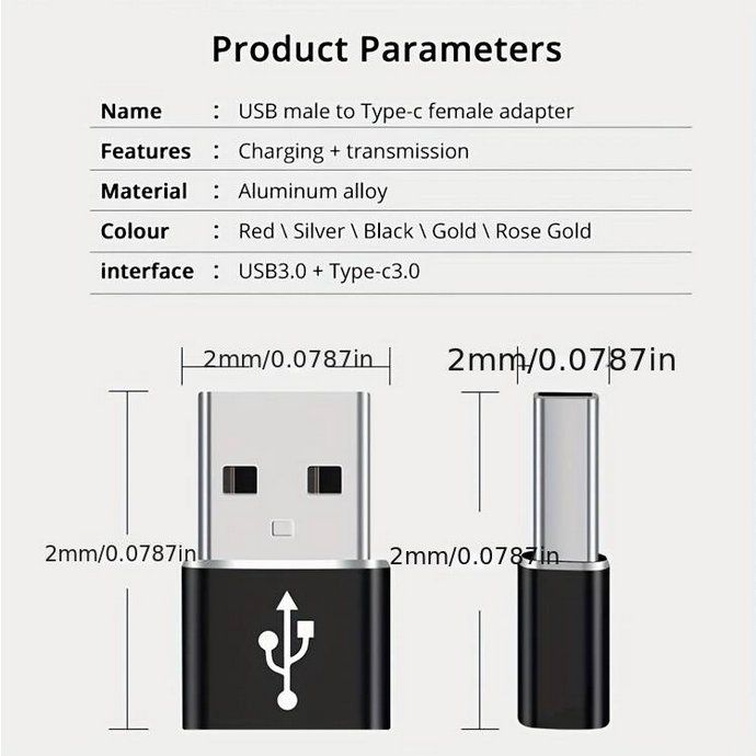 Unità & Adattatore: USB-C-Buchse Auf USB-A-Stecker-Adapter, Typ-C-auf-USB-A – Nuovo e nell'imballaggio originale da Adlikon b.Regensdf venduto da ChriZ86 2