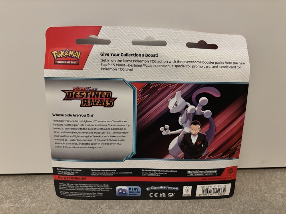 ENG - Pokémon Destined Rivals - 3 packs blister (Neu und ...