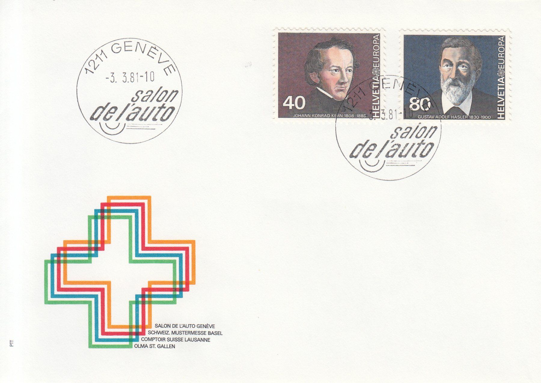 Tutti i francobolli: Sonderstempel SA. 50 Autosalon Genève 1981 – Usato da Bürglen TG venduto da StampGraf