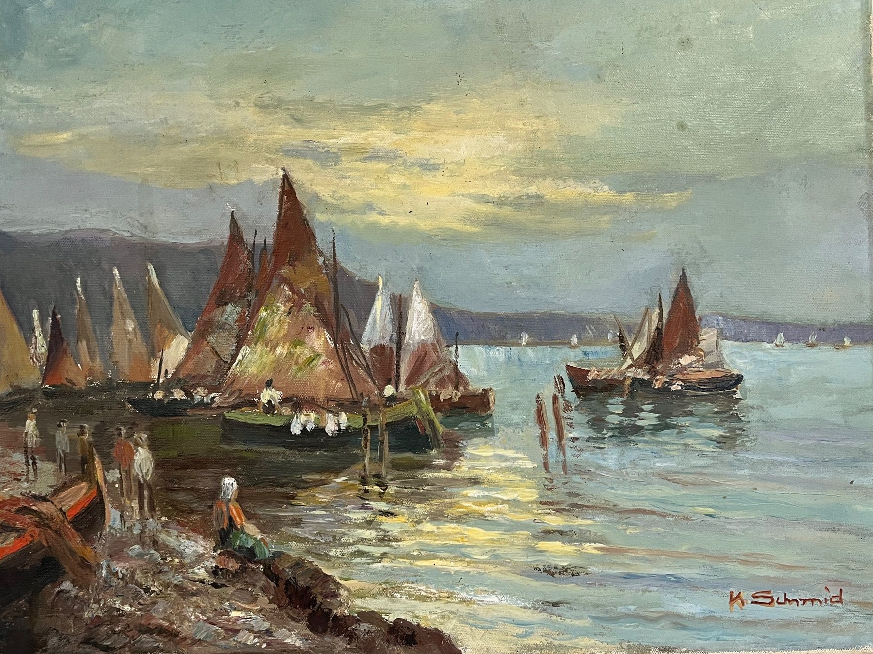 Dipinti: K. Schmid Ölgemälde – Usato da Basel venduto da PAUL_ART