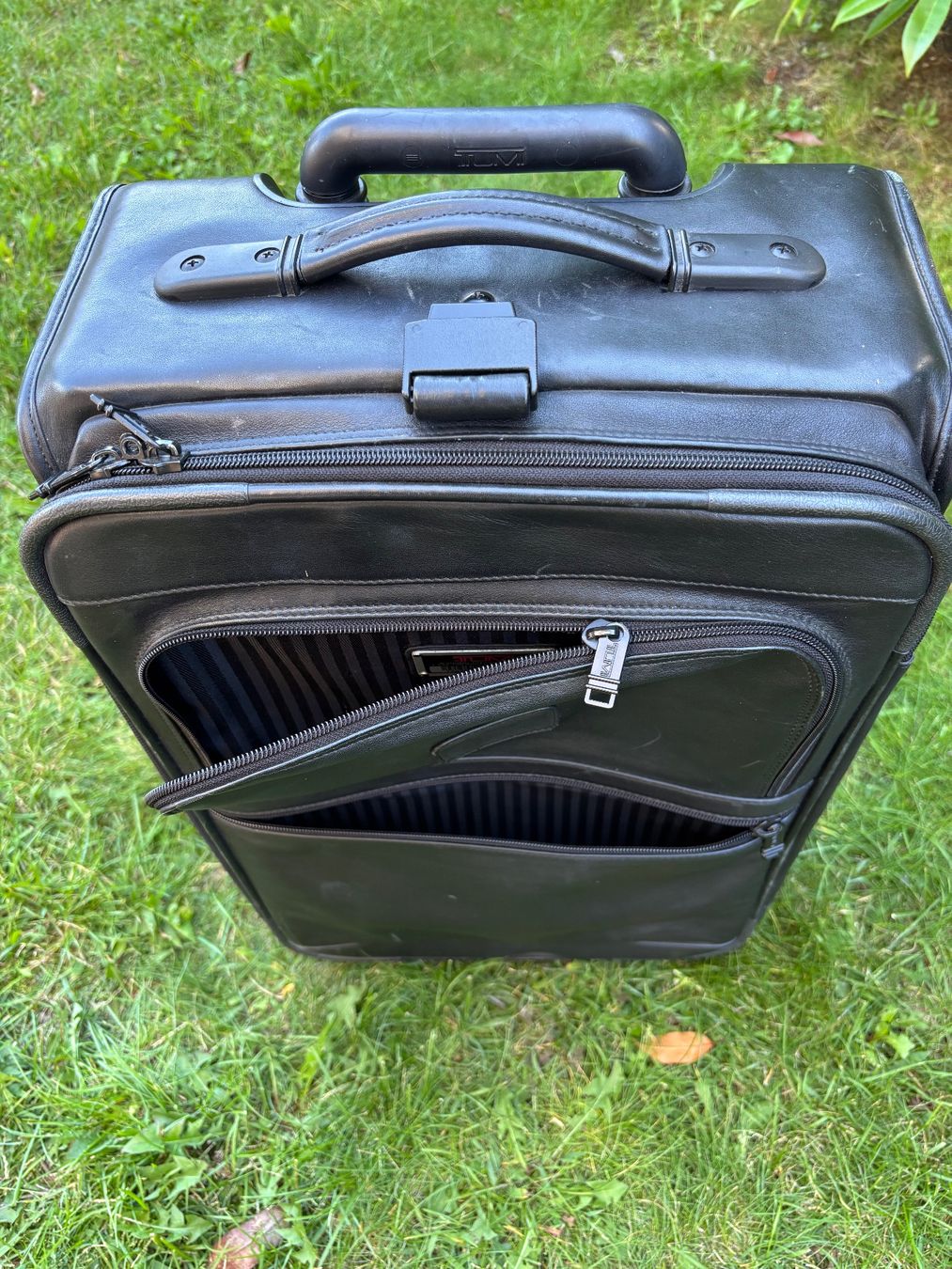 Tumi Valigie: TUMI Trolley Handgepäck, Leder, schwarz – Usato da Küsnacht ZH venduto da MaBaCa 4