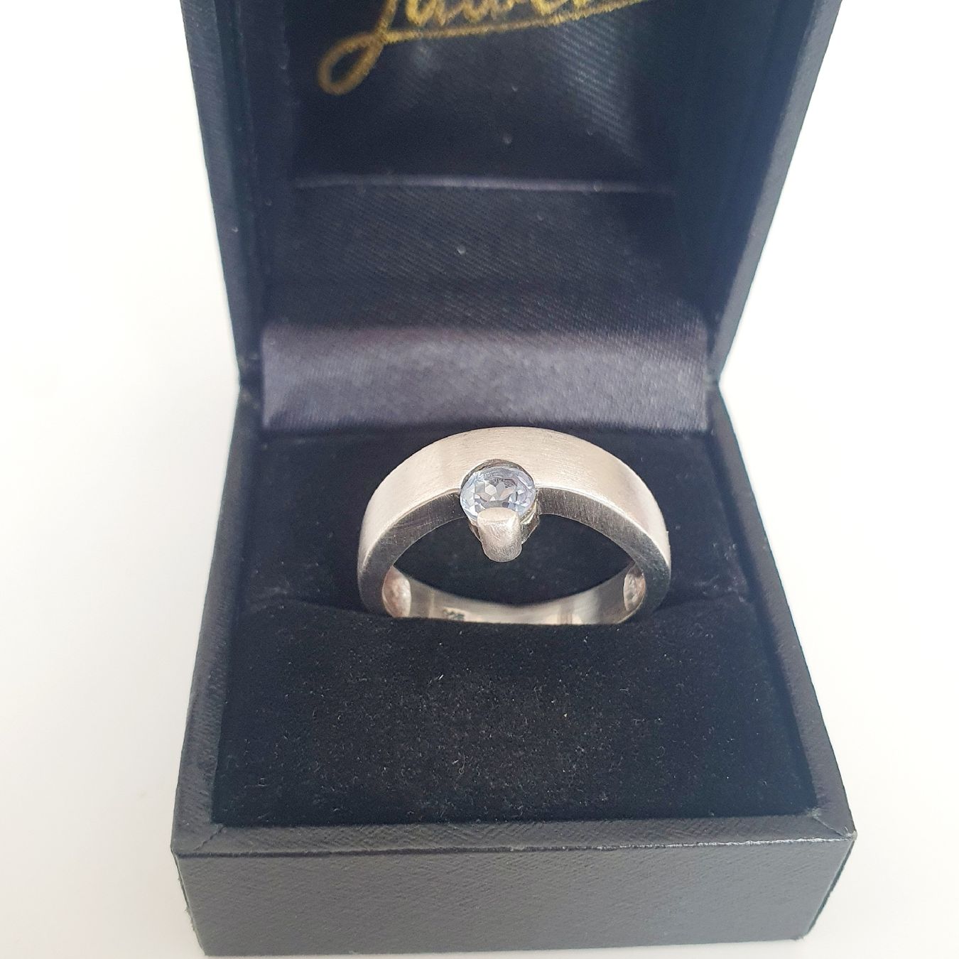 Anelli: Silberring 925 mit blauen Stein Gr 19.2 mm  – Usato da Kreuzlingen venduto da Wunderkiste123 4