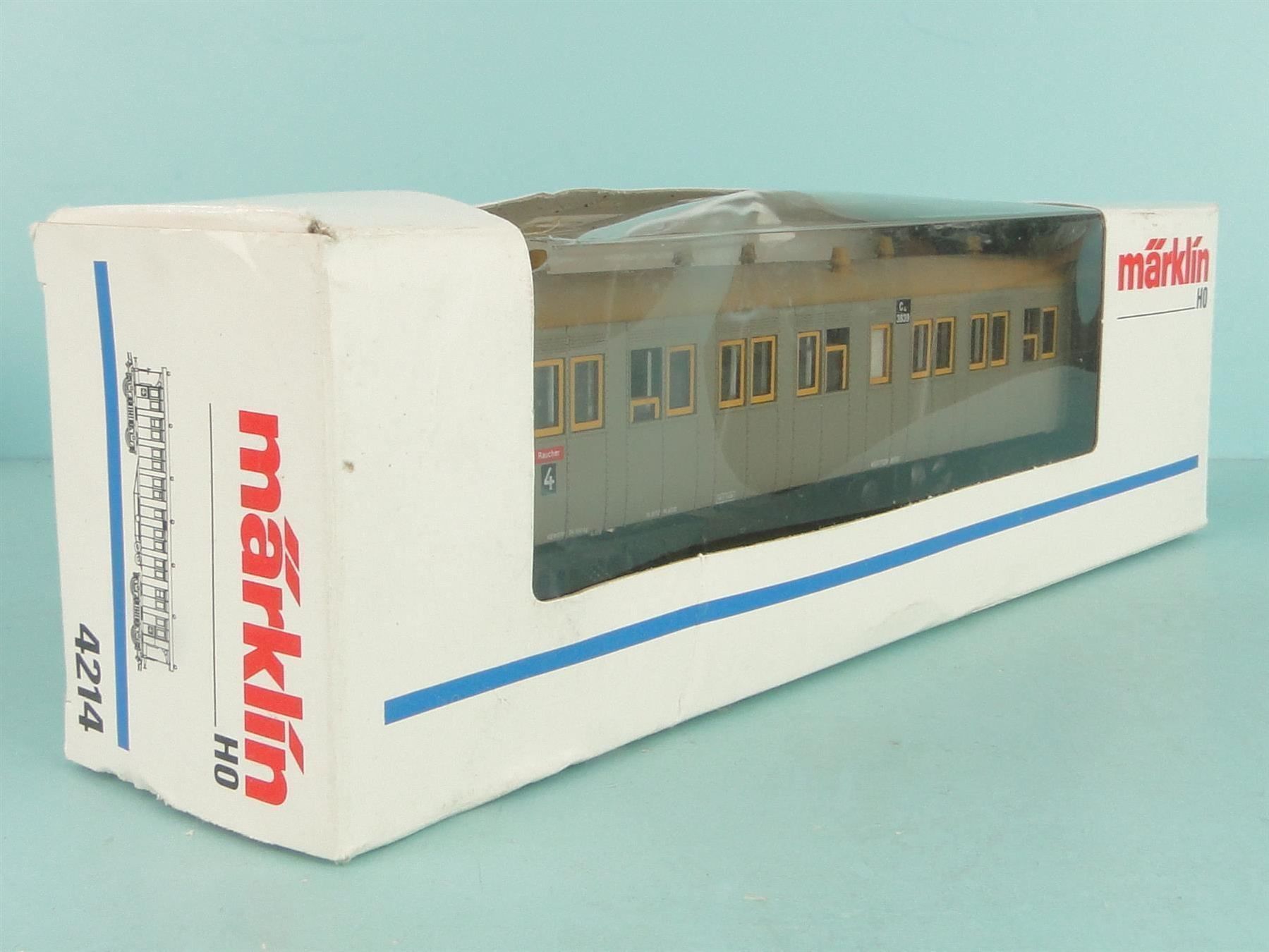 Märklin Modellini di ferrovie: Märklin 4214 Plattformwagen – Usato da Bülach venduto da cann11 1