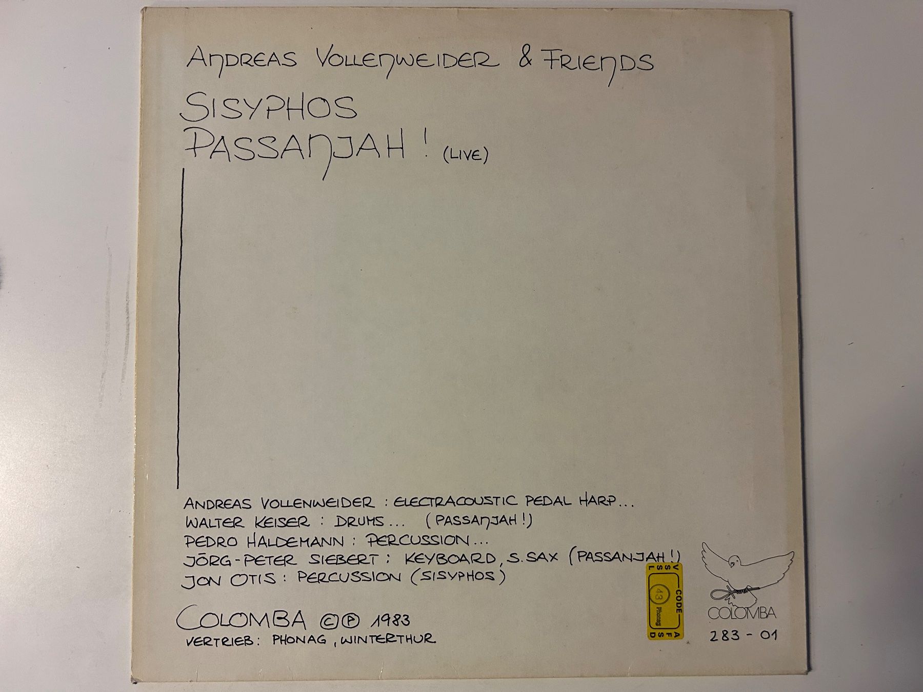 Dischi in vinile: Andreas Vollenweider - Pace Verde, Vinyl Maxi Schallplatte – Usato da Aesch BL venduto da BernisFlomi 1