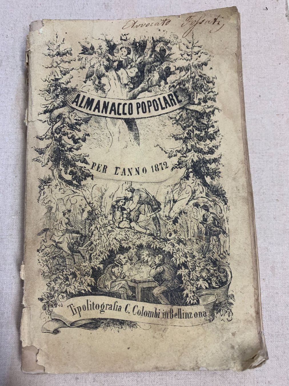 Libri: Ticino - "Almanacco Popolare - 1872" – Usato da Sorengo venduto da 74in