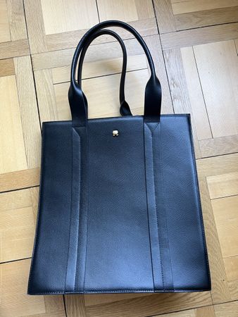 Schwarze Handtasche, Navyboot Prototyp Made in Italy, Top!