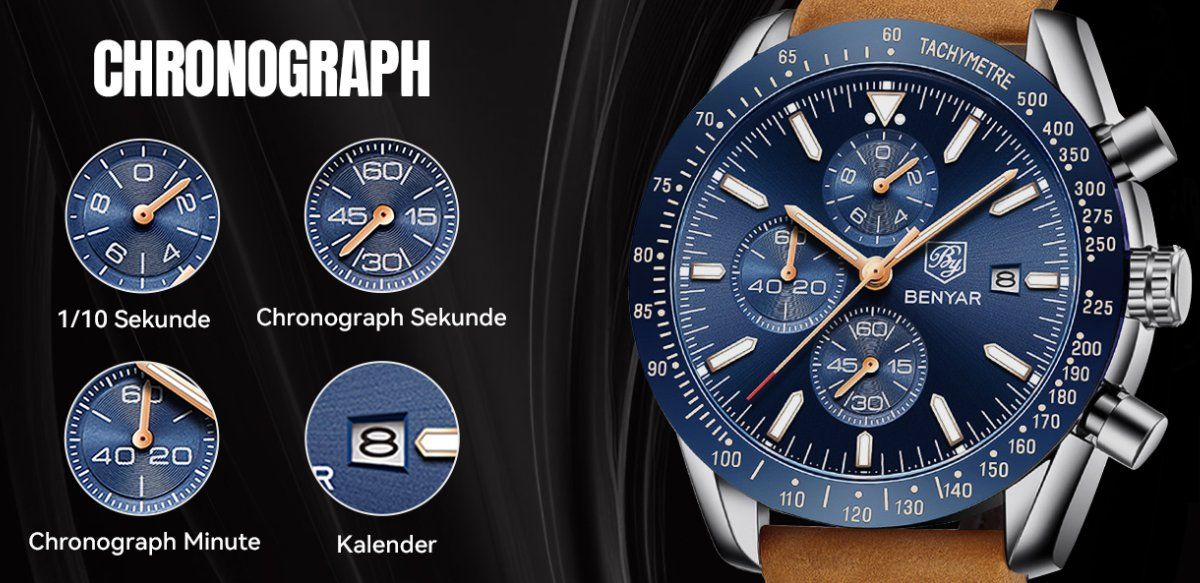 Orologi: Chronograph Quarz Uhr – Nuovo e nell'imballaggio originale da Châtelaine venduto da topshop.switzerland 2