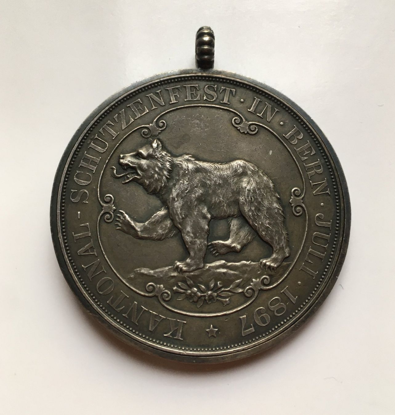 Medaillen: 1897 Schützenmedaille Bern -unz – Gebraucht aus Kirchberg SG von Zenhad69