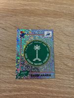 Panini WM 1998 Nr. 193 Wappen Saudi Arabia blue back