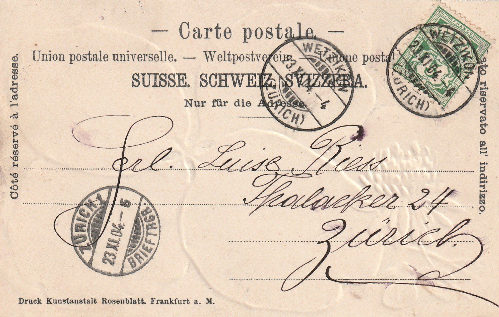 Cartoline postali: Wetzikon im Kleeblatt – Usato da Rorschacherberg venduto da fratovi2 1