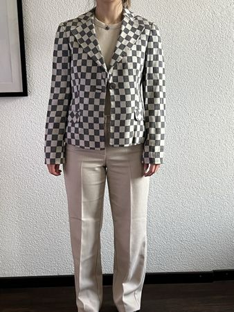 Emporio Armani Blazer Gr. 38, schwarz-weiss kariert