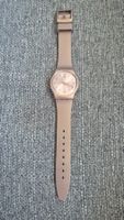 Swatch Armbanduhr, rosegold mit Datumsanzeige, Pinkbaya