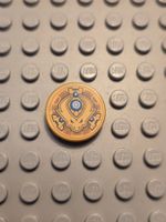 Lego Fliese 2x2 mit Drachenkopf (14769pb656)perl gold