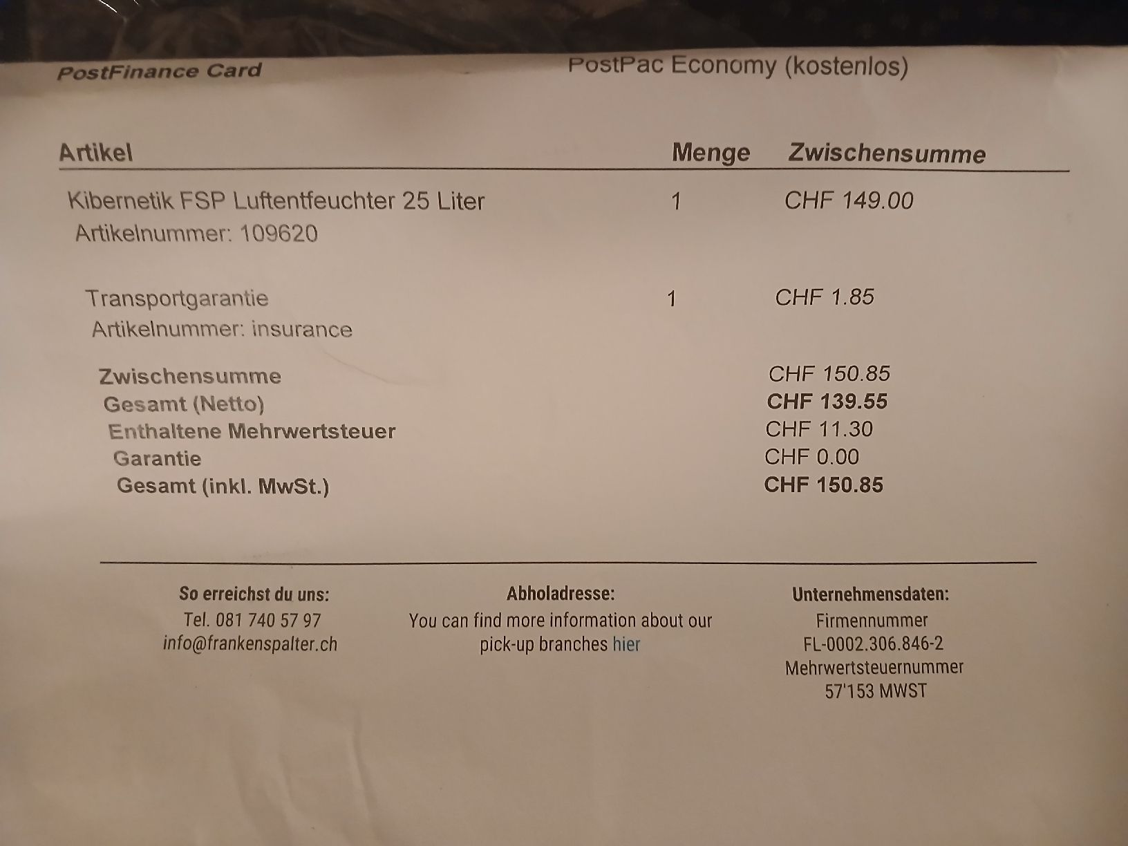 Kibernetik Luftentfeuchter: Kibernetik M25 Luftentfeuchter – Neu und originalverpackt aus Basel von LukasBuck1985 5