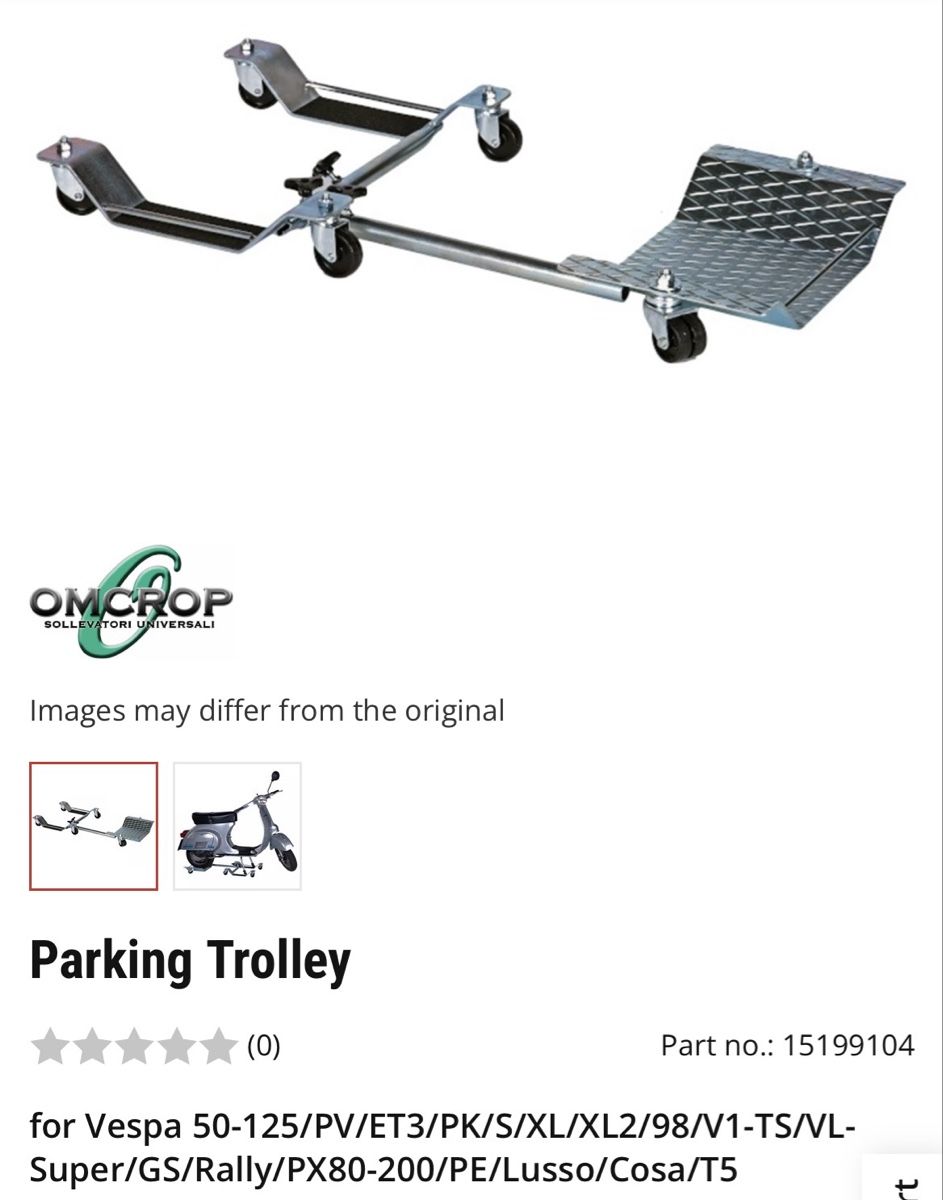 Cavalletti: Parking Trolley.   Accostamoto. – Nuovo (secondo la descrizione) da grenchen venduto da telara 2
