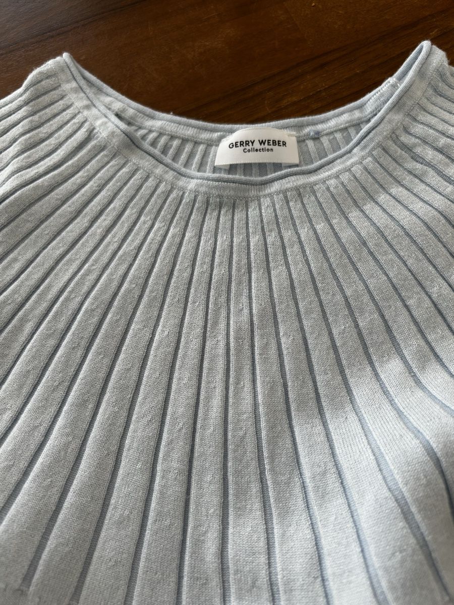 Gerry Weber Pullover & Sweatshirts: GERRY WEBER Edler Feinstrick-Pullover Hellblau Gr. L 3/4-Arm – Gebraucht aus Balsthal von LaLiLu77 1