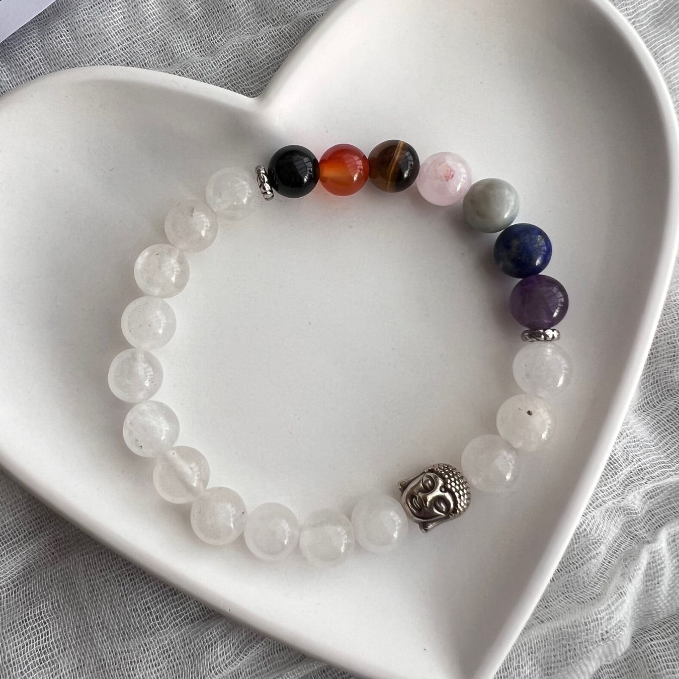 Bracciali & Braccialetti: Bracelet 7 chakras - base cristal de roche – Nuovo e nell'imballaggio originale da Pully venduto da sunaddict 1