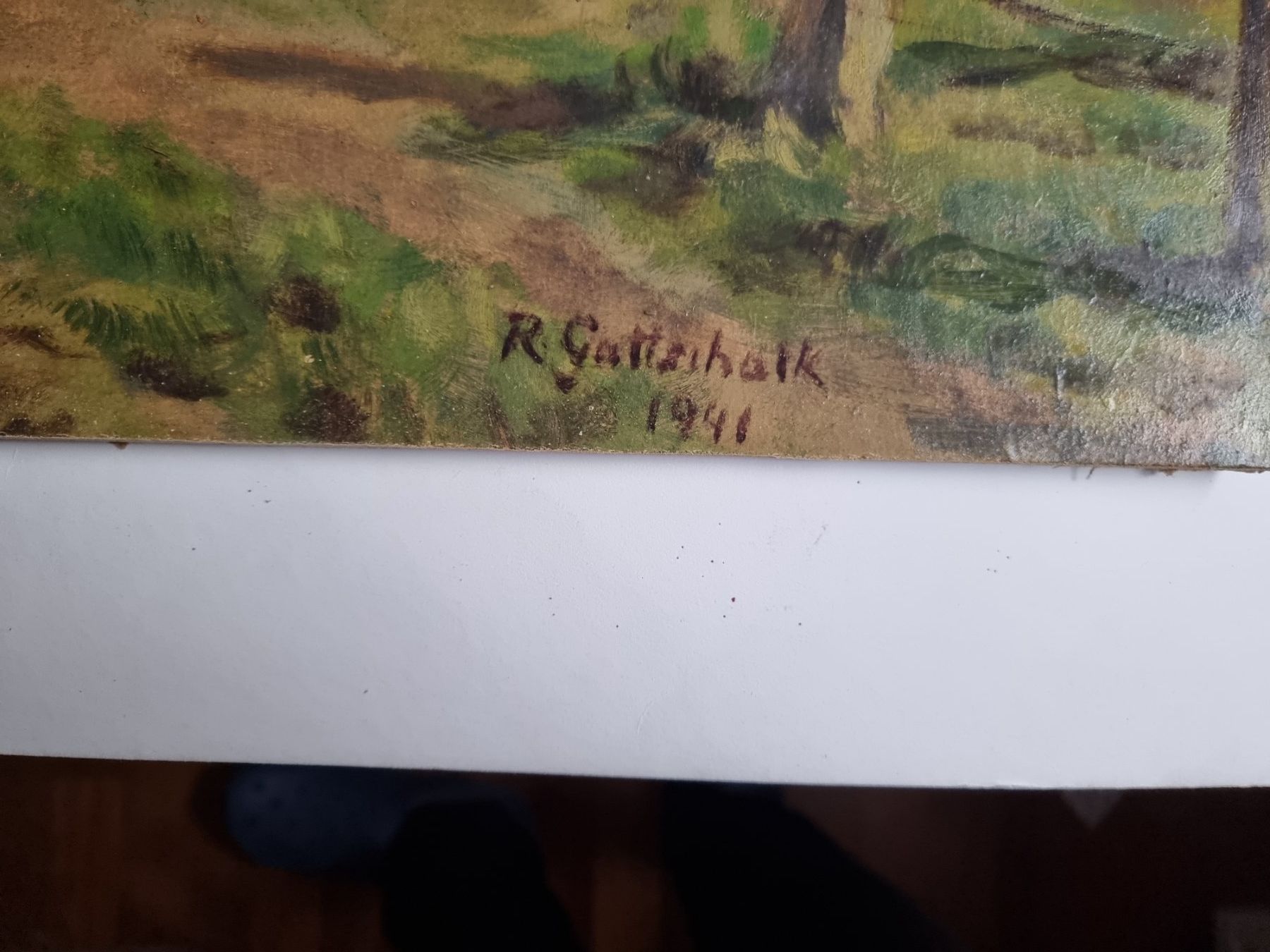 Tableaux: R.GOTTSCHALK GEMÄLDE SIGNIERT AUF MALKARTON – D'occasion à Gersau par grafik-kunst 7