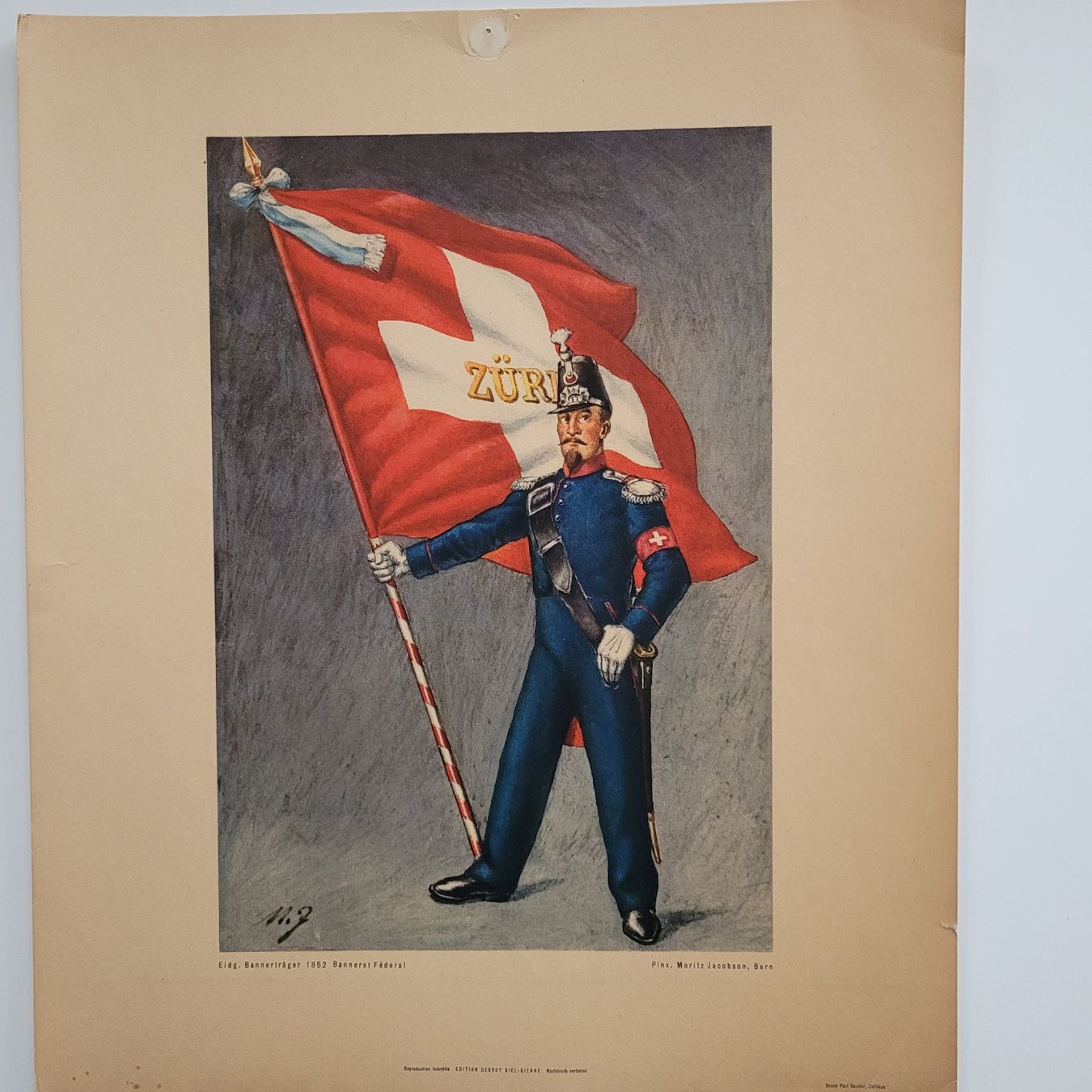 Poster & Bilder: Eidg. Bannerträger 1852/1912/1939 - Moritz Jacobson – Gebraucht aus Unterstammheim von Dolosprint80