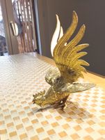 Vintage Kampf Hahn Bronze Top Zustand