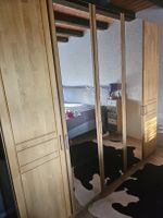 Armoire en bois 5 portes avec miroir 