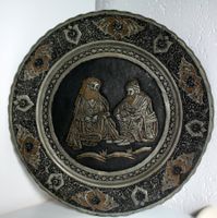 Antiker persischer Teller 29 cm. Durchm.