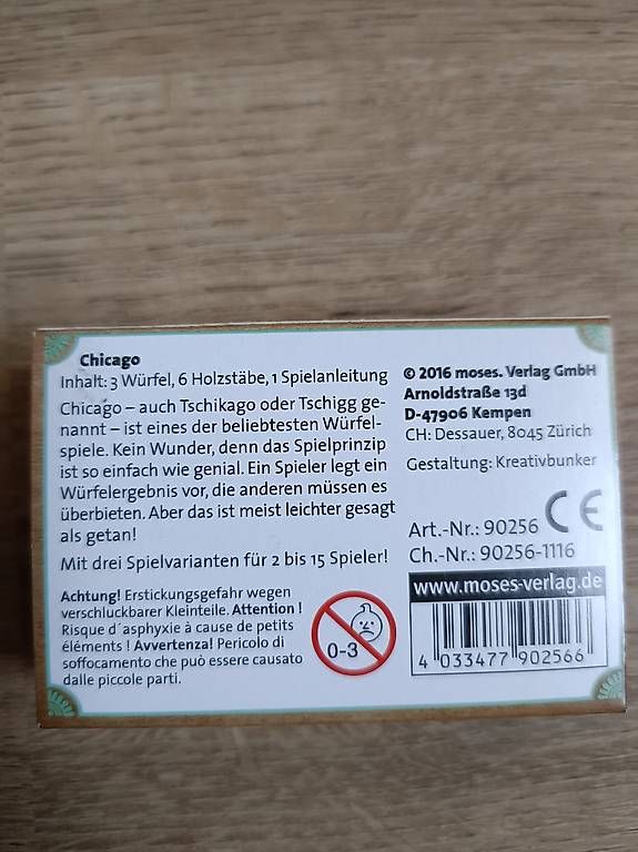 Spiele: Spiel Chicago  – Gebraucht aus Schlattingen von coc_8yqt 1