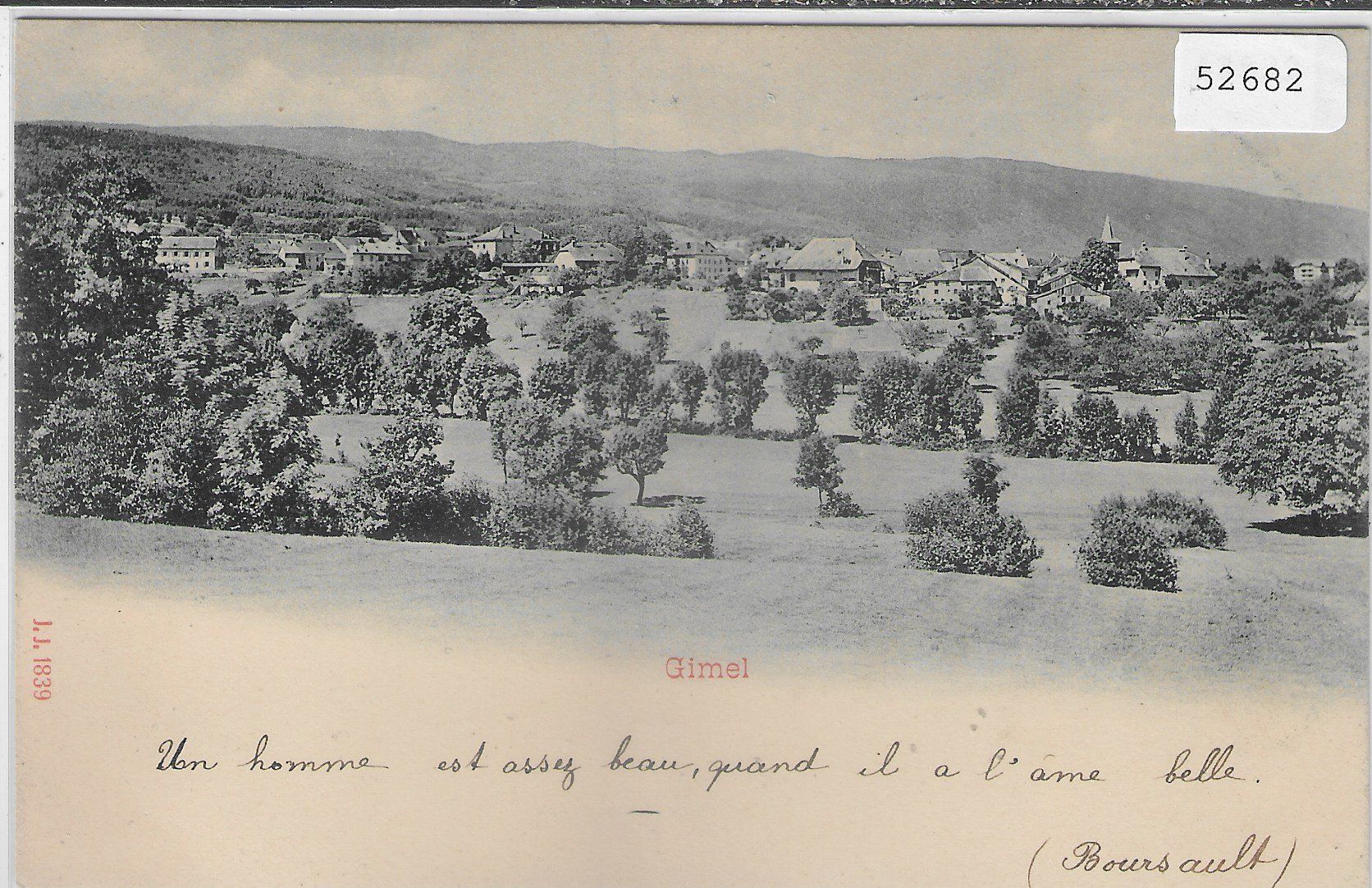 Cartoline postali: Gimel - Vue generale – Usato da Ettingen venduto da Kartenplanet