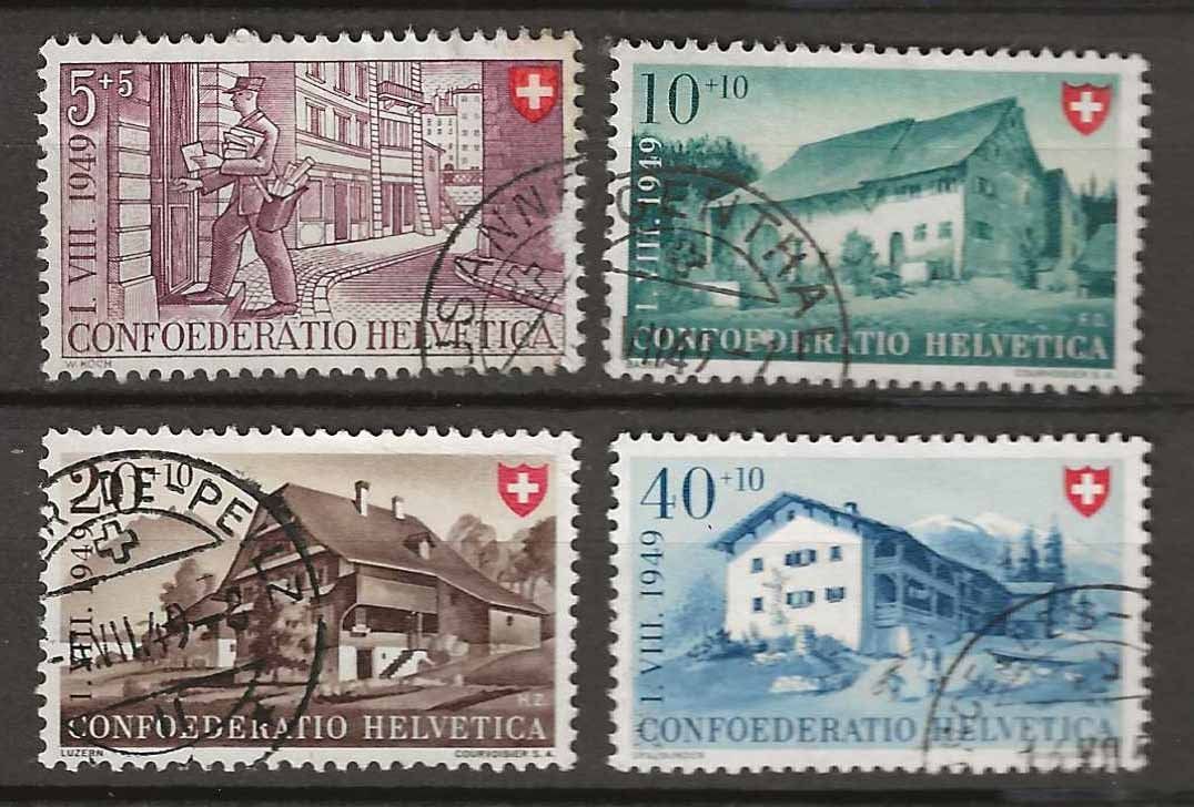 Tutti i francobolli: PP049 - Pro Patria 1949 obl. – Usato da Trélex venduto da Phil_Albert