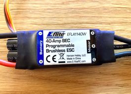 E-flite ESC 40-Amp BEC Brushless: EC3 EFLA1140W