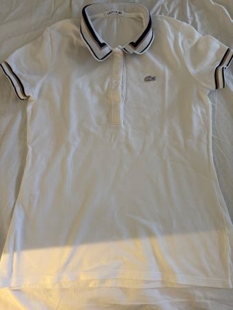 Lacoste polo blanc