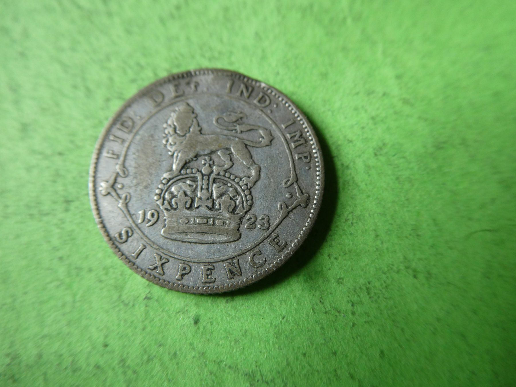 Toutes les monnaies: Grossbritannien 1923, 6 Pence - Silber – D'occasion à Hinterforst par Rohusri