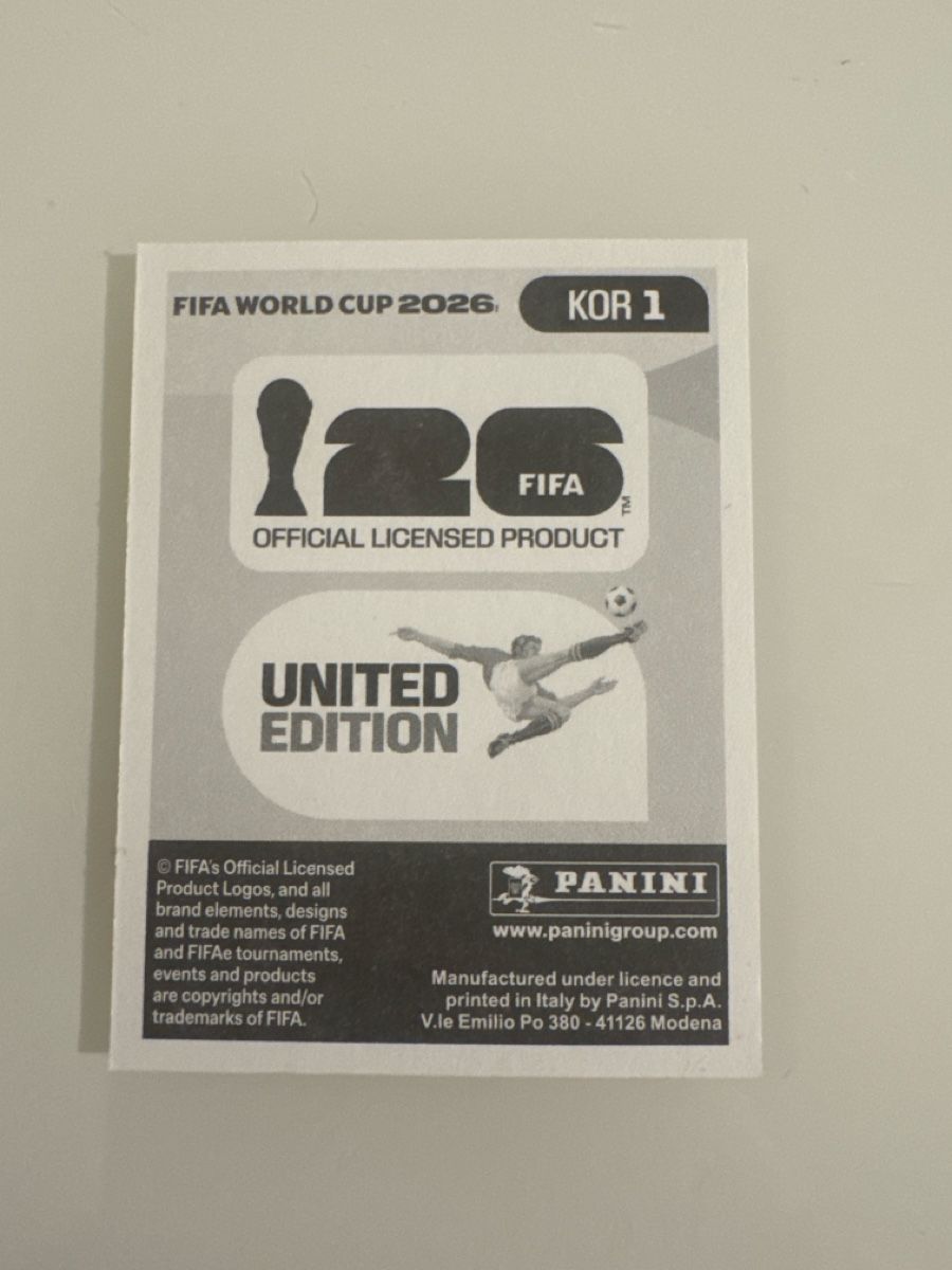 Panini Carte collezionabili: Panini 2026 Korea KOR1 – Nuovo (secondo la descrizione) da Bern venduto da akl_sy9s 1