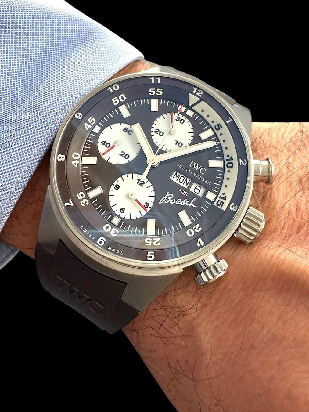 IWC Orologi: IWC Aquatimer Chronograph Automatic Day-Date Fullset *U1415 – Usato da Zürich venduto da GalerieInauen 4