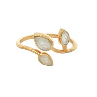 Unikate Silber Ring 925 mit Mondstein Grösse 58