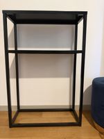 Regal schwarz Metall 2 Etagen