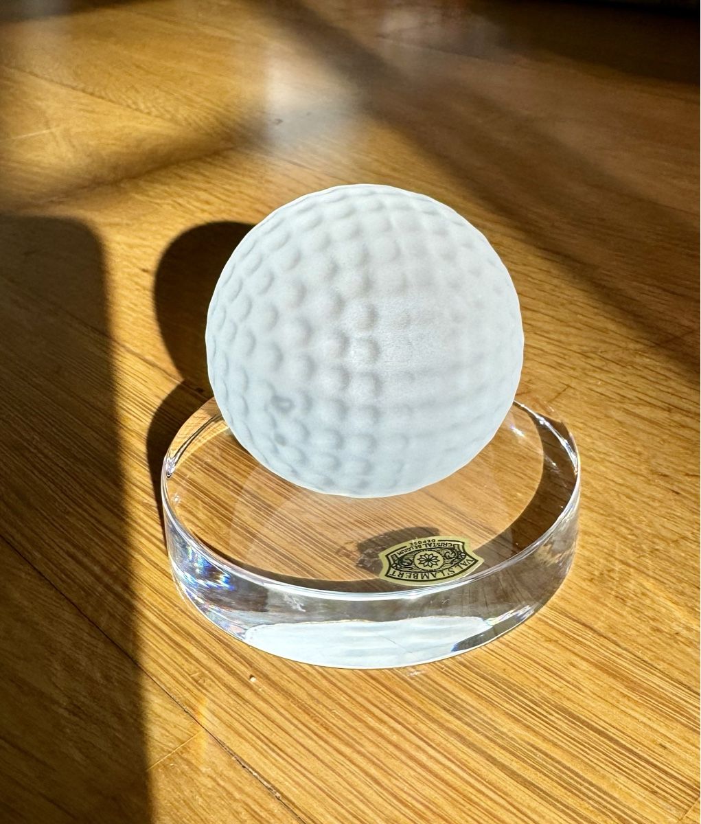 Statuette: Glasfigur Glofball Val St. Lambert – Usato da Basel venduto da superbusi 1