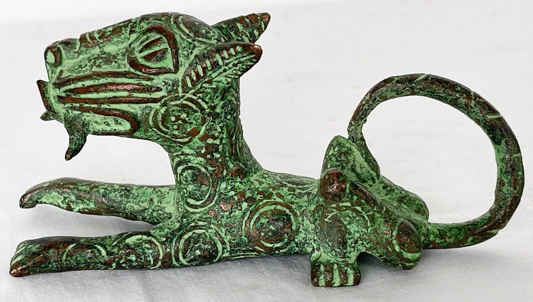 Sculture & Statue: feiner alter Leopard Bronze Benin Länge 15,5 cm – Usato da Rüthi (Rheintal) venduto da Kunsthaus777 3
