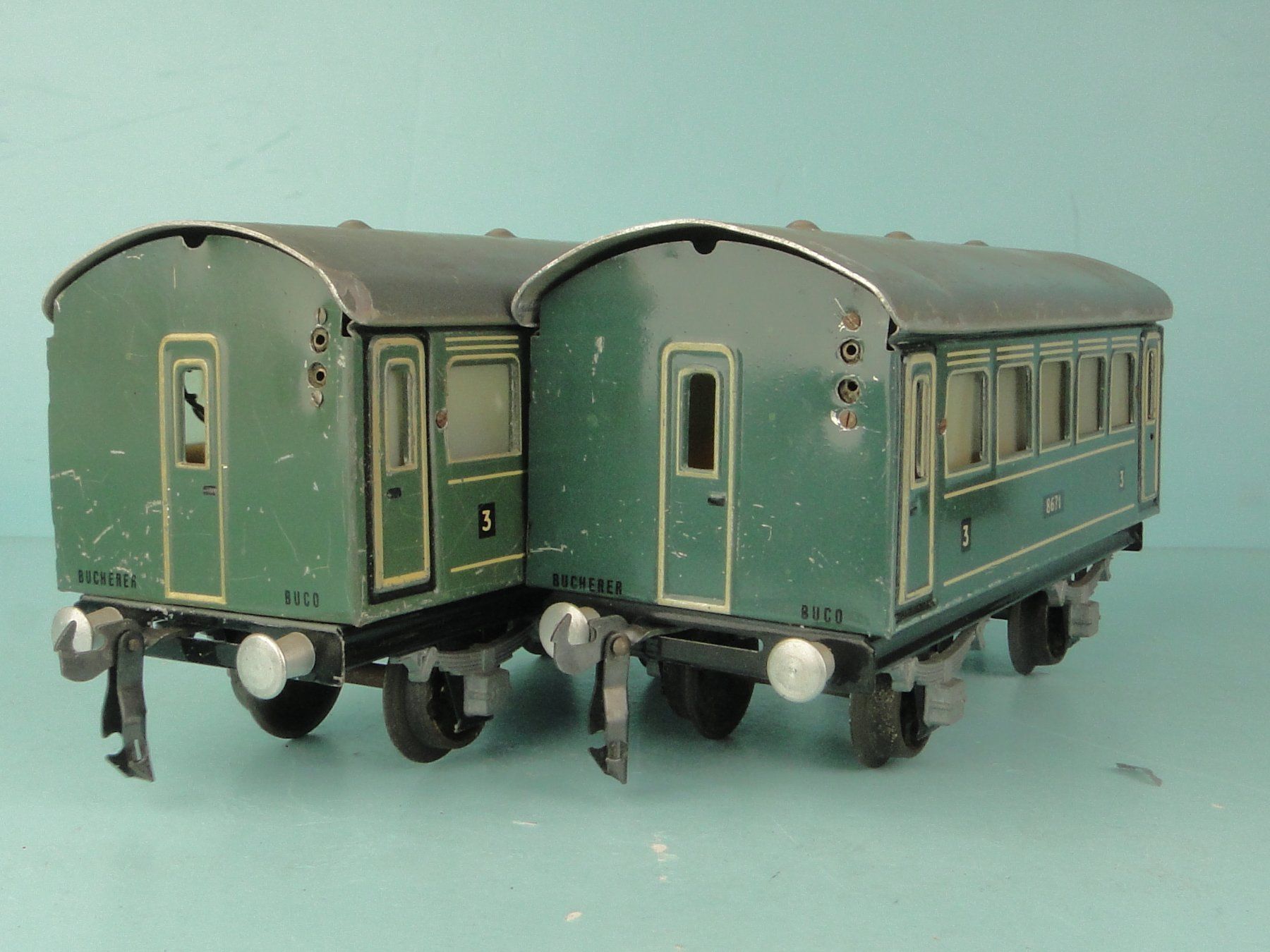Buco Modellini di ferrovie: Buco 2 X Personenwagen 8671 – Usato da Bülach venduto da cann11 7