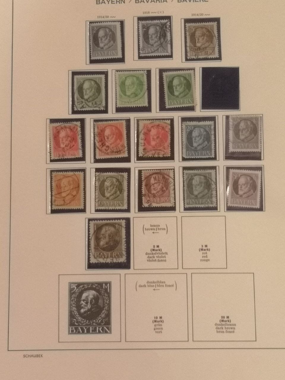 Tutti i francobolli: Deutsche Briefmarken 1916-1920. 10 Seiten. – Usato da Bern venduto da Yunkom 3