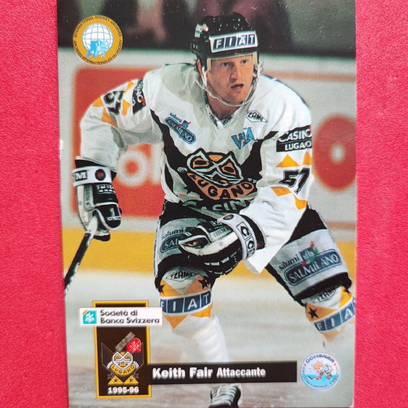 Carte collezionabili: Keith Fair - HC LUGANO - 1995/96 – Usato da Dübendorf venduto da kb86_MOVIE
