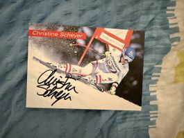 Christine Scheyer Autogrammkarte - Ski Alpin Star!