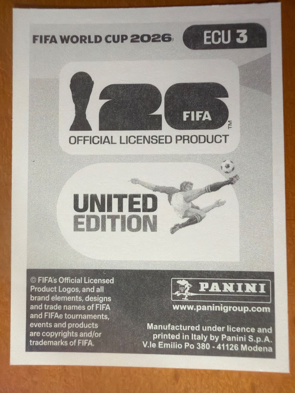 Panini Sammelbilder & Trading cards: Panini ECU3 – Neu (gemäss Beschreibung) aus Susten von Rechnun 1