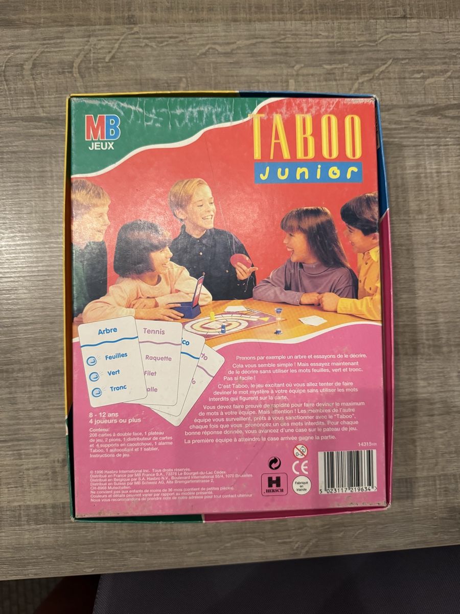 Jeux: Jeu de société Taboo Junior – D'occasion à Porrentruy par fee_24 2