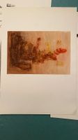 Original Aquarell Metamorphose verm. Hug 1974