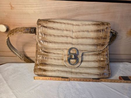 Vintage Handtasche Kroko, LF Swiss Made
