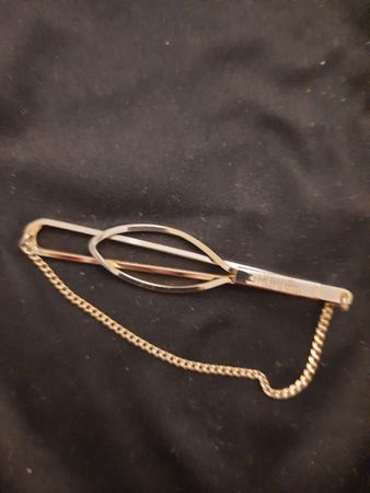 vintage Krawattennadel / Krawattenklammer, Rollergold
